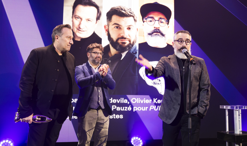 Gala de l'Industrie - Script de l'année - Sébastien Soldevila, Olivier Kemeid et Jean-François Pauzé 