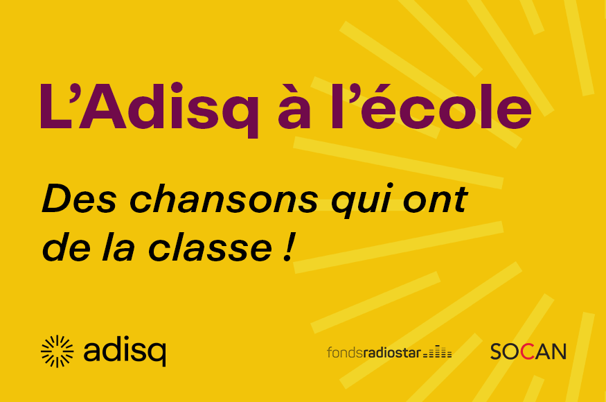 L'Adisq à l'école